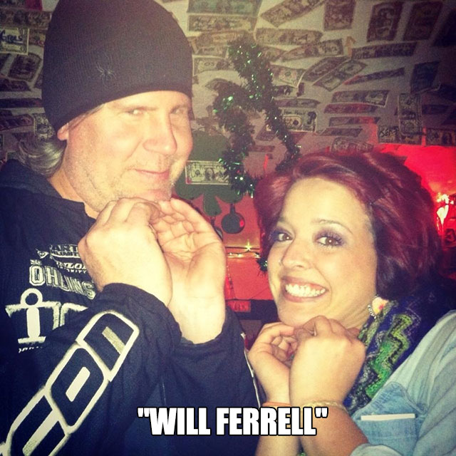 people take pics with fake celebrities - "Will Ferrell