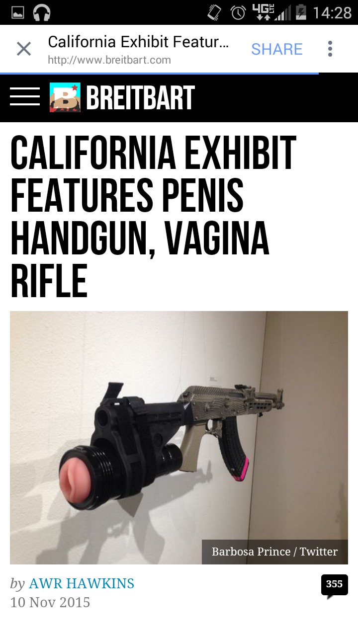 hump stock meme - 0 0 46 | 7 v California Exhibit Featur... Eb Breitbart California Exhibit Features Penis Handgun, Vagina Rifle Barbosa Prince Twitter 355 by Awr Hawkins