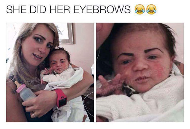 she did her eyebrows - She Did Her Eyebrows 23