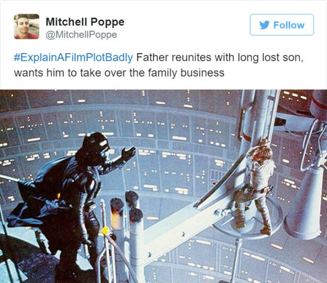 luke i am your father - Mitchell Poppe Poppe PlotBadly Father reunites with long lost son, wants him to take over the family business