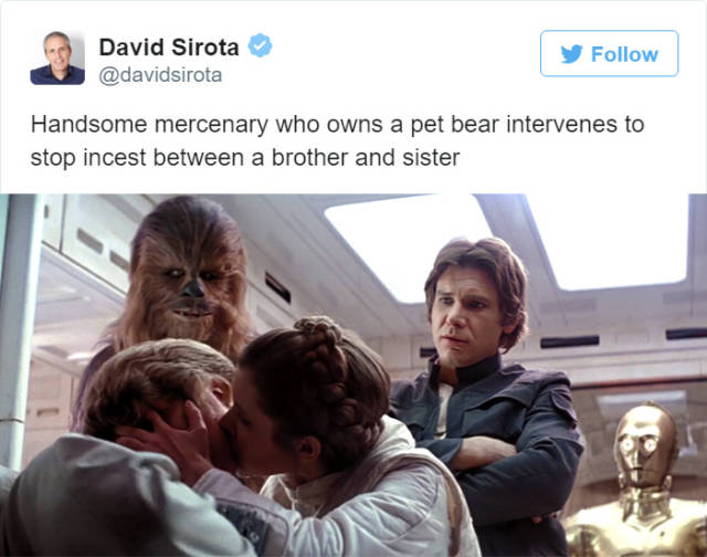 luke skywalker and leia kiss - David Sirota y Handsome mercenary who owns a pet bear intervenes to stop incest between a brother and sister