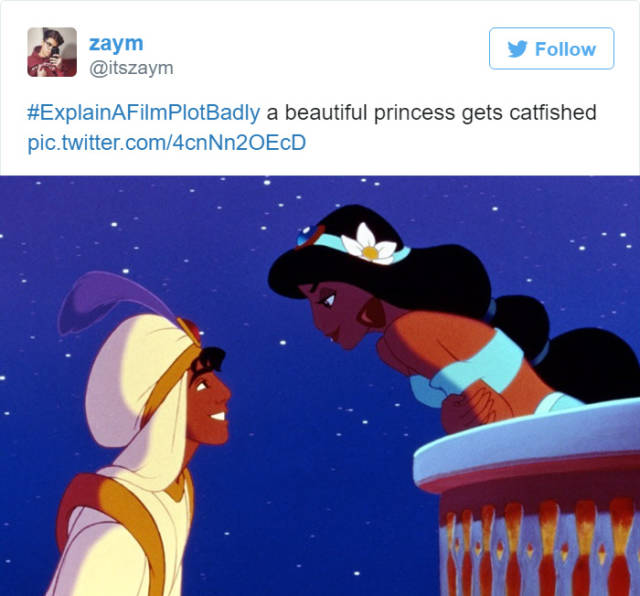 aladdin and jasmine - zaym PlotBadly a beautiful princess gets catfished pic.twitter.com4cnNn2OECD