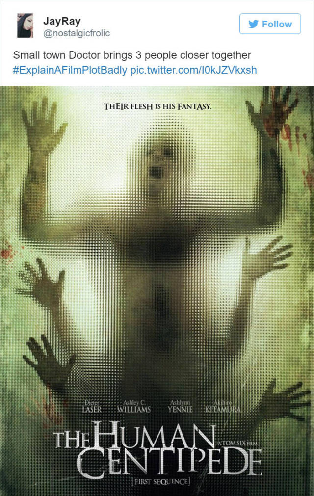 human centipede poster - JayRay Small town Doctor brings 3 people closer together pic.twitter.comI0kJZVkxsh Their Flesh Is His Fantasy. Ashley Laser Williams Yenniek The Human. Centipde First Sequence