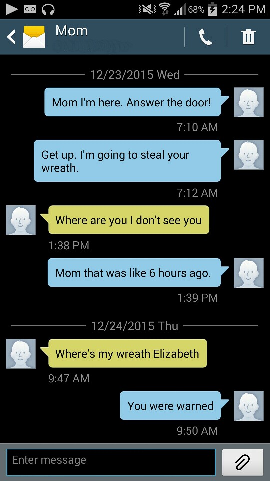 Woman Pranks Her Mother Via Text Message