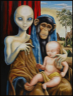 funny pic alien monkey baby