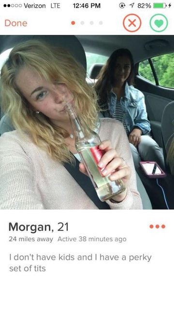 hot tinder profiles - .000 Verizon Lte Done Morgan, 21 24 miles away Active 38 minutes ago I don't have kids and I have a perky set of tits