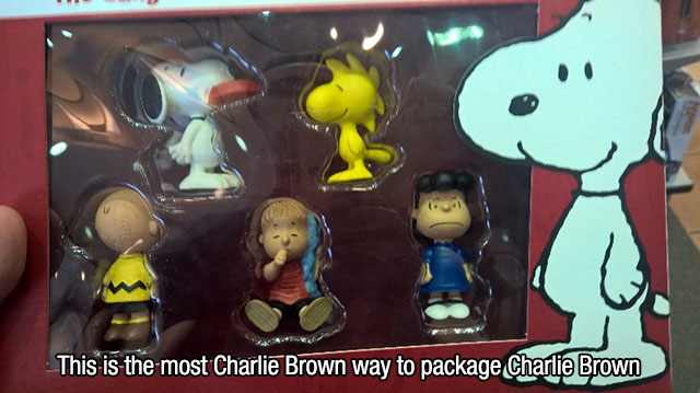 cartoon - This is the most Charlie Brown way to package Charlie Brown