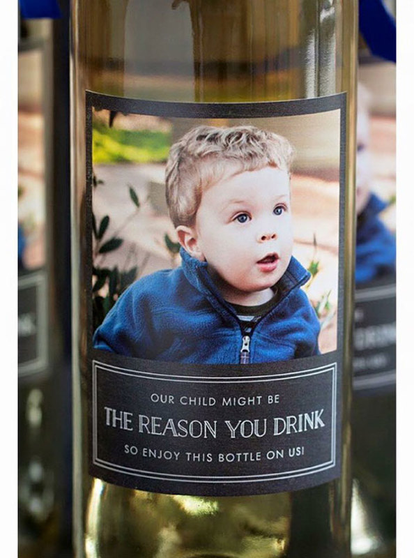 sorry my child is the reason you drink - Our Child Might Be The Reason You Drink So Enjoy This Bottle On Us