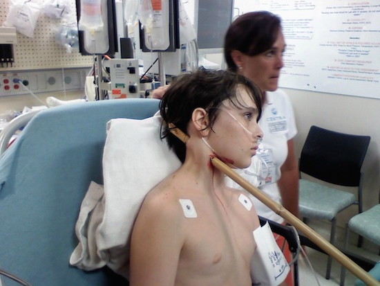 Dez Heal, a 13-year-old Virginia boy, is lucky to be alive after he was impaled by a bamboo stick through the neck.  Heal and his friends were imagining themselves as ninjas,  Heal put the bamboo "spear" in his shirt. When he jumped, the bamboo stick pierced the right side of his neck.