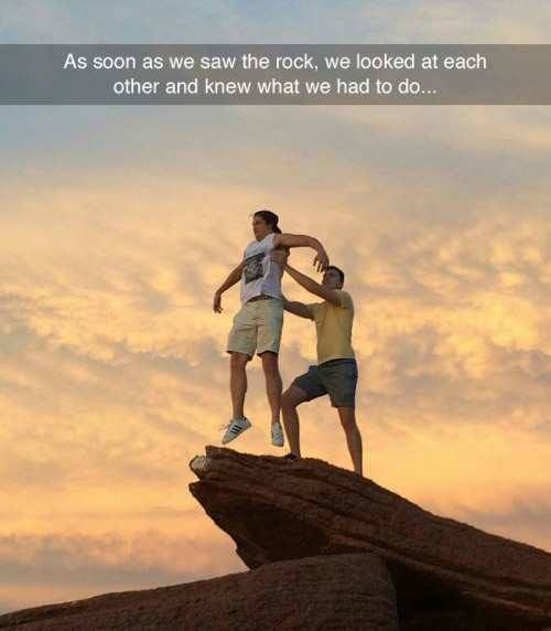 funny memes clean 2019 - As soon as we saw the rock, we looked at each other and knew what we had to do...