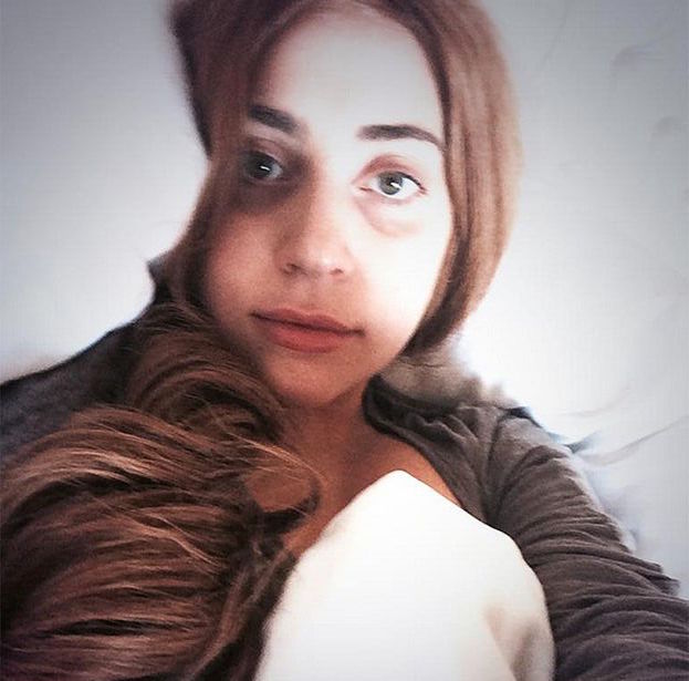 Lady Gaga without wigs and makeup-free.