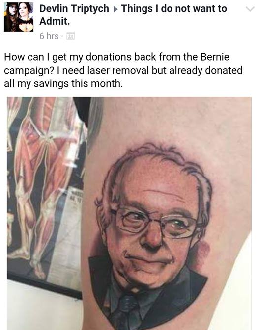 australian man attempts to walk to the store - Things I do not want to Devlin Triptych Admit. 6 hrs. How can I get my donations back from the Bernie campaign? I need laser removal but already donated all my savings this month.