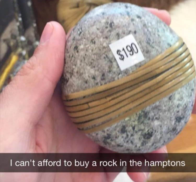 can i buy my boyfriend - 190 I can't afford to buy a rock in the hamptons