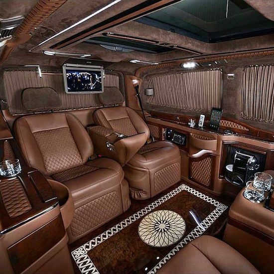 luxury mercedes viano interior
