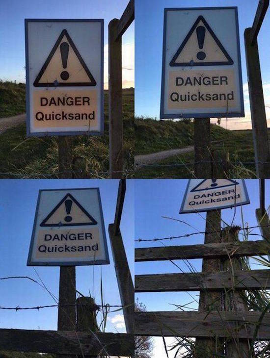 men at work - Danger Quicksand Danger Quicksand Danger Quicksana Danger Quicksand