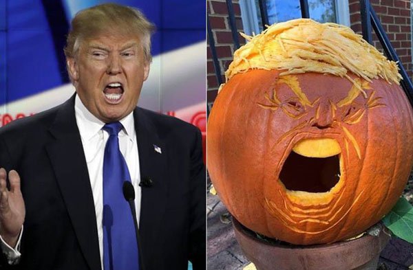 26 Trump Inspired Pumpkins That Will Make Halloween Great Again