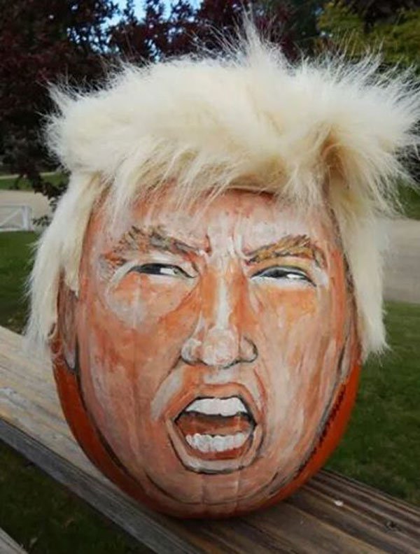 26 Trump Inspired Pumpkins That Will Make Halloween Great Again