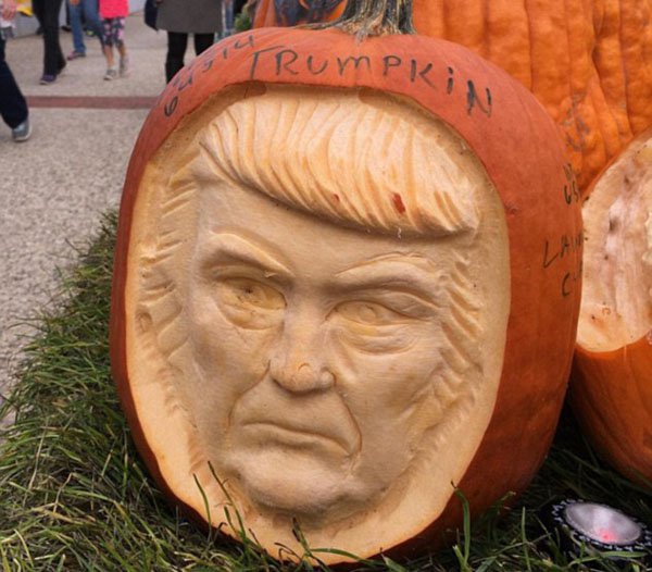 26 Trump Inspired Pumpkins That Will Make Halloween Great Again