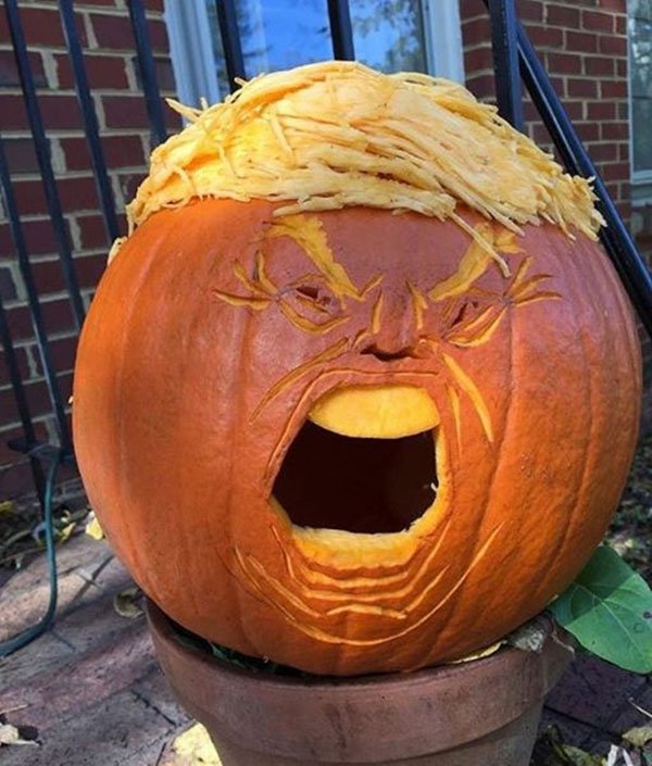 26 Trump Inspired Pumpkins That Will Make Halloween Great Again