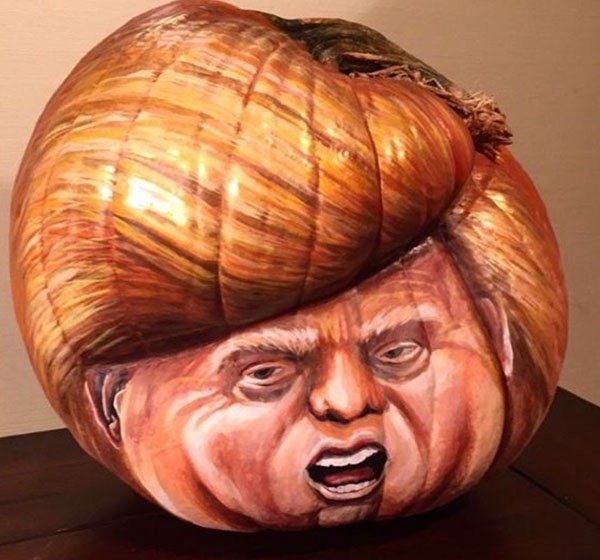 26 Trump Inspired Pumpkins That Will Make Halloween Great Again