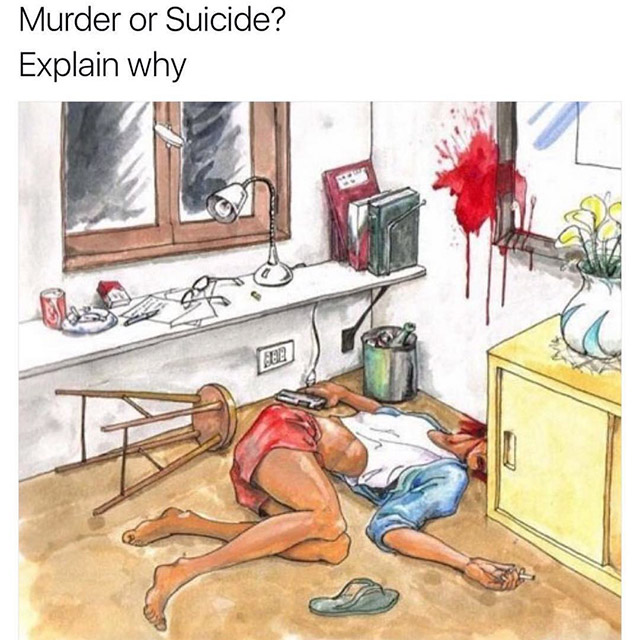 murder or suicide - Murder or Suicide? Explain why