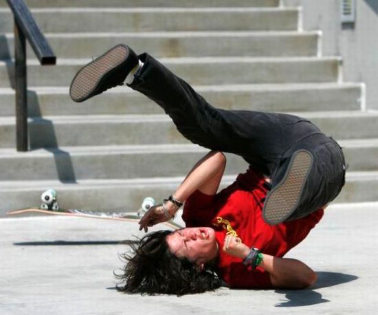 skateboarding bails