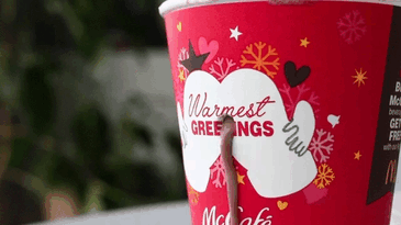 mcdonalds christmas cup - Warmest Greengs Mccata
