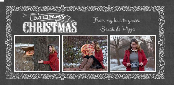funny single christmas cards - Conosco Merry From my love to yours. Christmas Sarah & Pizza Ozoloogono Dagogzogxglongsorozova