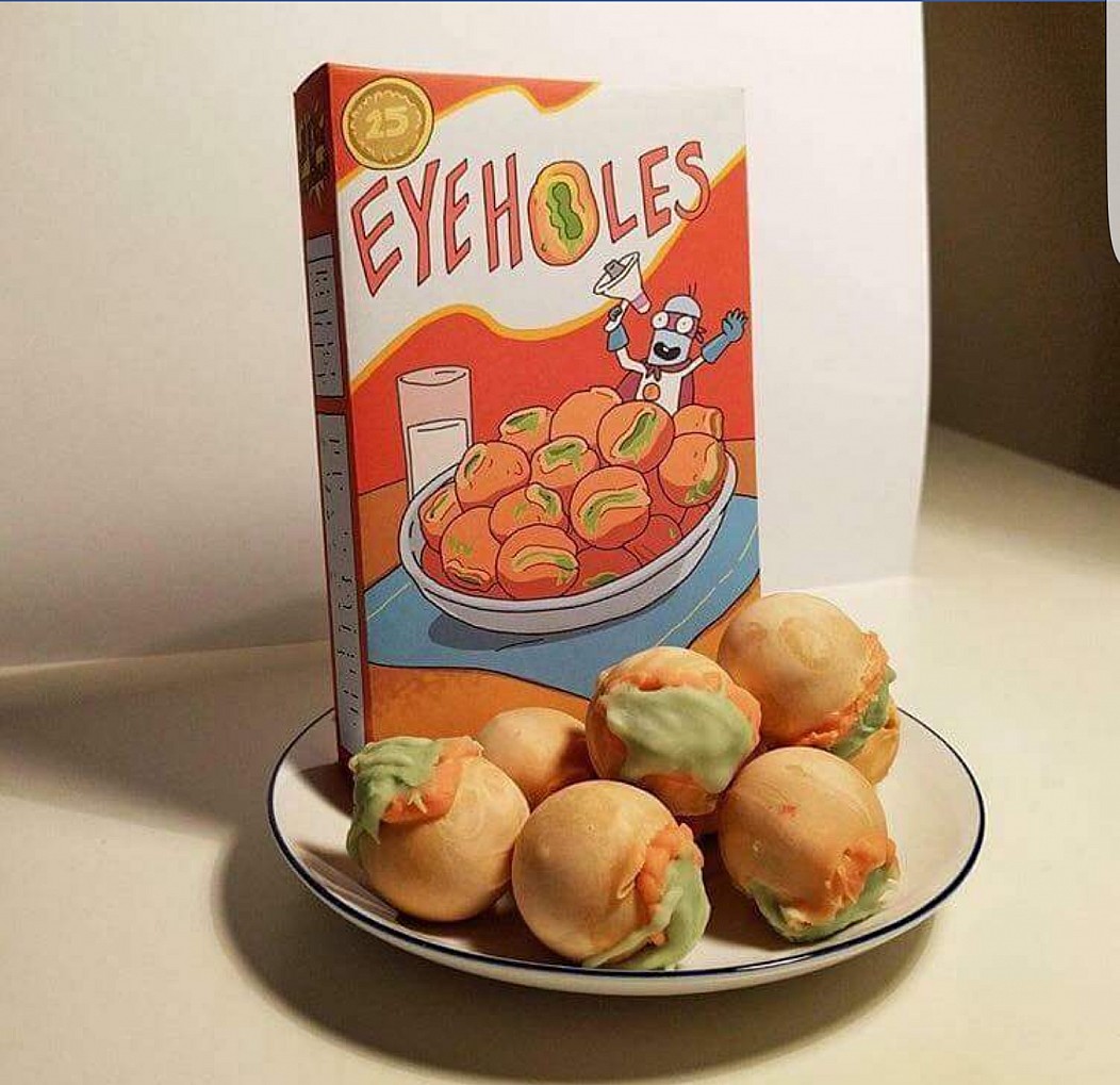 rick and morty eye holes cereal - | Eyeholes 1182