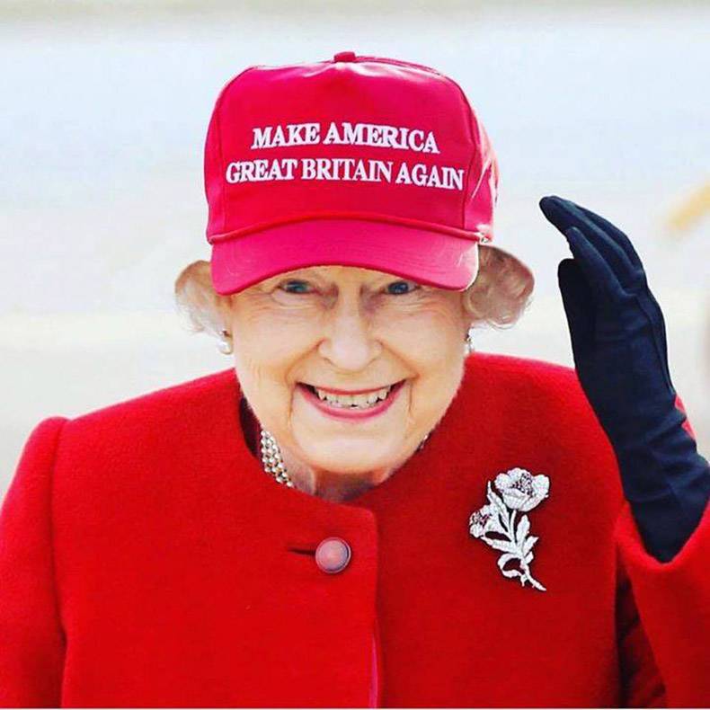 random queen elizabeth 2 - Make America Great Britain Again