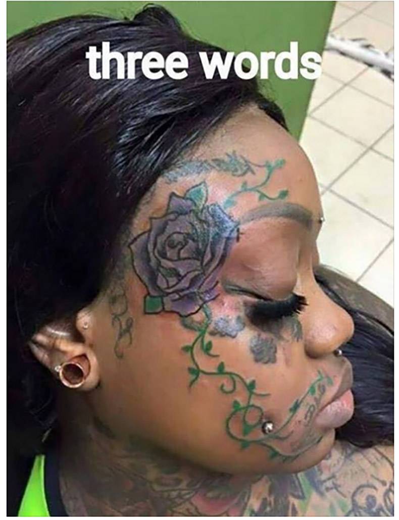 random tattoo - three words
