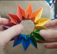 satisfying origami gifs
