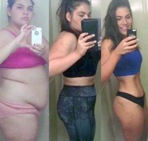 Weight loss fat people girls transformation