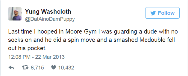 trump tweets take a knee - Yung Washcloth DamPuppy y Last time I hooped in Moore Gym I was guarding a dude with no socks on and he did a spin move and a smashed Mcdouble fell out his pocket. 47 6,715 10,432