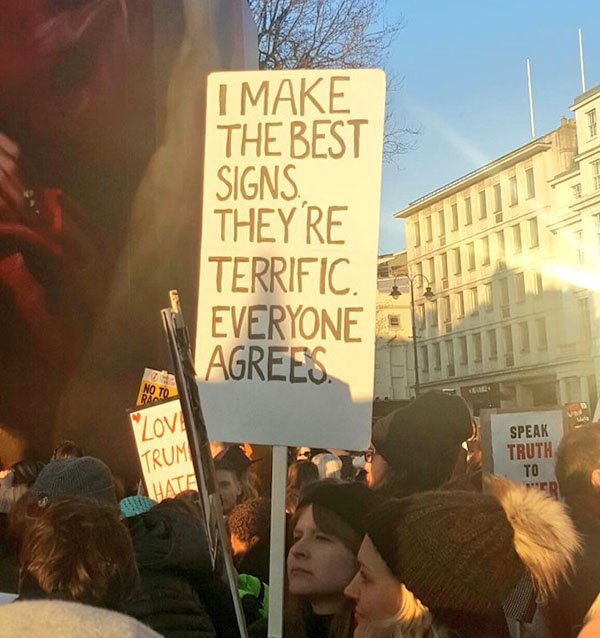 Hilarious and Witty Protest Signs From Last Month’s Global Women’s March