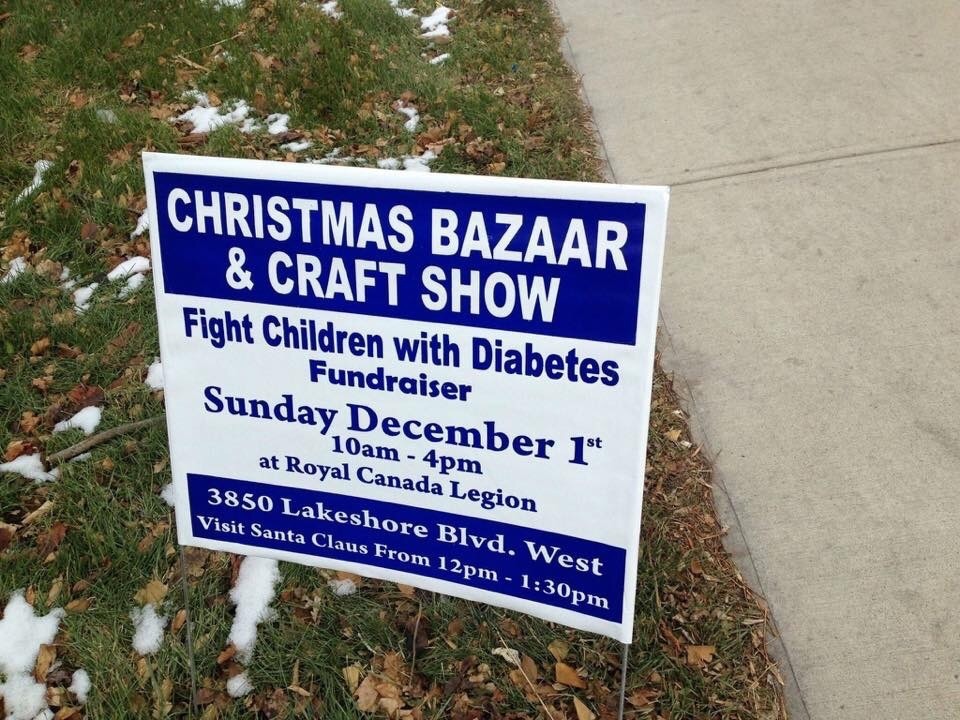 fight children with diabetes - Christmas Bazaar & Craft Show Fight Children with Diabetes Fundraiser Sunday December 14 10am 4pm at Royal Canada Legion 3850 Lakeshore Blvd, West Visit Santa Claus From 12 pm pm