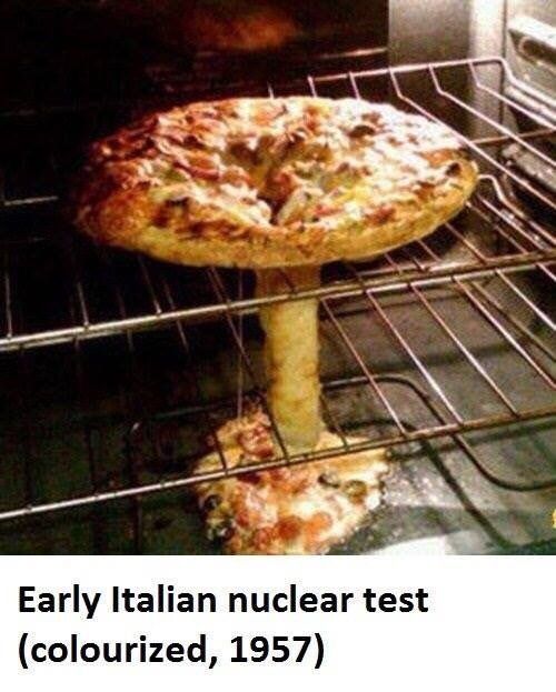 early italian nuclear test - Early Italian nuclear test colourized, 1957