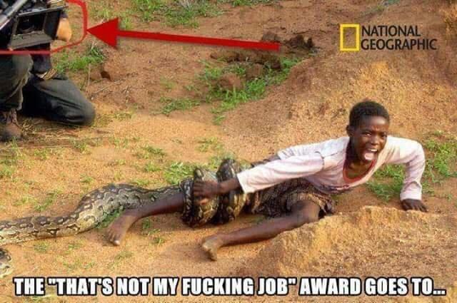 national geographic fun - National Geographic The That'S Not My Fucking Job"Award Goes To...
