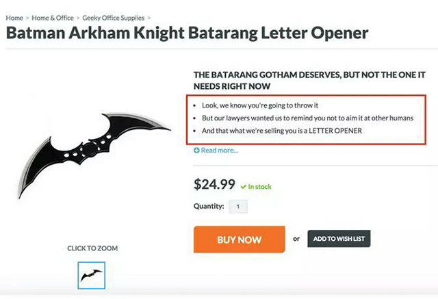 batarang meme - Home > Home & Office > Geeky Office Supplies > Batman Arkham Knight Batarang Letter Opener The Batarang Gotham Deserves, But Not The One It Needs Right Now Look, we know you're going to throw it But our lawyers wanted us to remind you not 