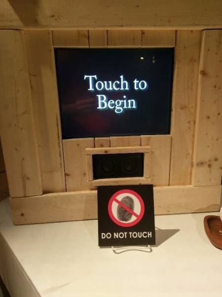 electronics - Touch to Begin Do Not Touch