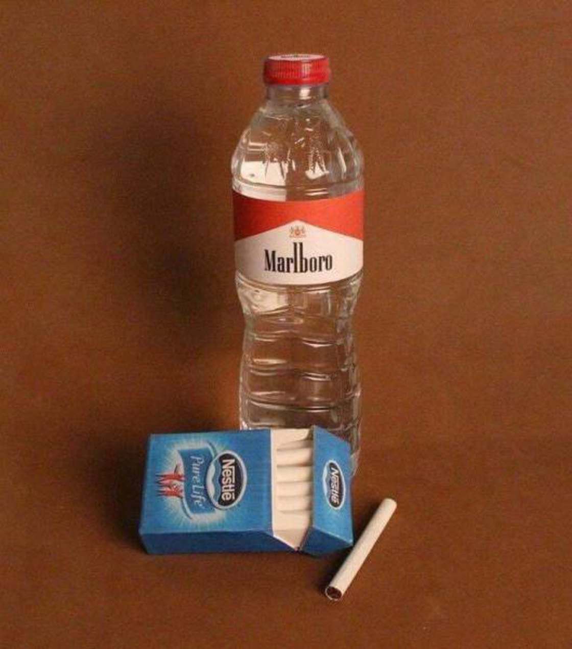 nestle cigarettes - Noster Marlboro Nestle Pure Life