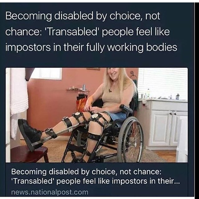 wheelchair - Becoming disabled by choice, not chance 'Transabled people feel impostors in their fully working bodies Becoming disabled by choice, not chance "Transabled people feel impostors in their... news.nationalpost.com