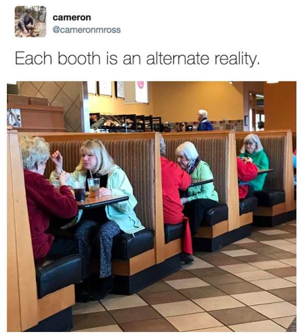glitch in the matrix reddit - cameron Each booth is an alternate reality.