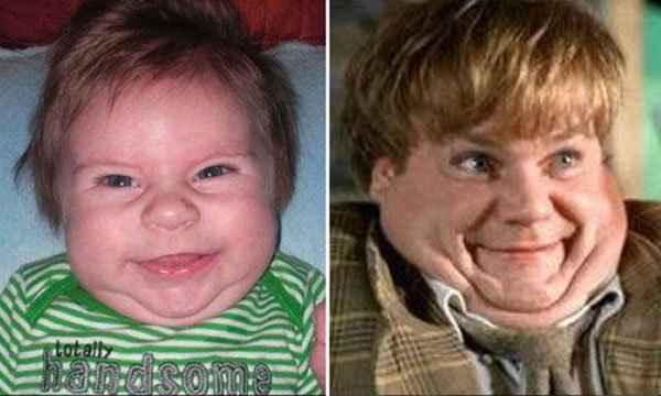 You just know Chris Farley's mini me is going to grow up to be funny