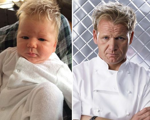 Baby Gordon Ramsey says "Where did you learn to make bottles? This bottle is $#!t, and so are you."