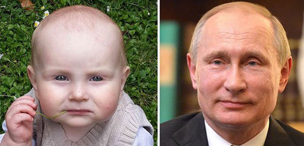 Baby Vladimir Putin knows things.