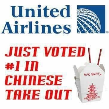 united airlines number 1 in chinese takeout - United Airlines Just Voted Chinese Take Out nok Subs