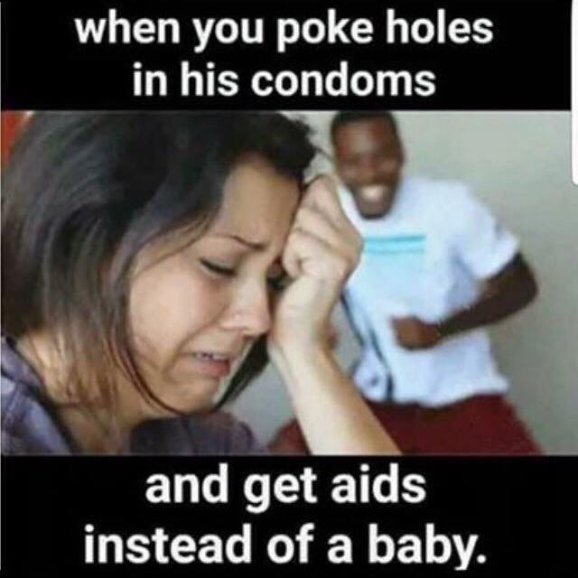 starbucks closes and kfc opens - when you poke holes in his condoms and get aids instead of a baby.