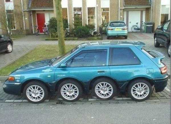 amazing picture of weird wheels car