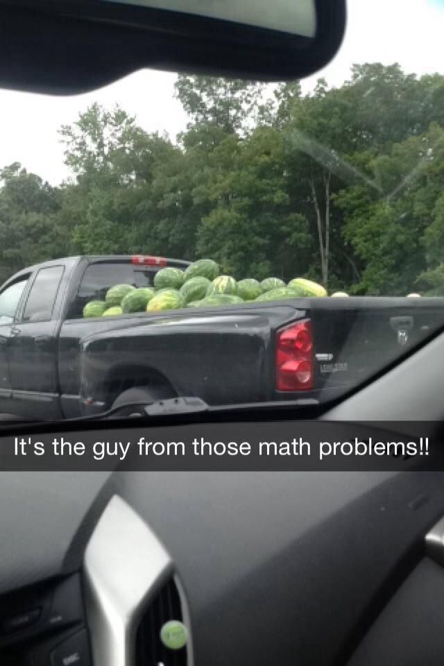 guy from math class - It's the guy from those math problems!!